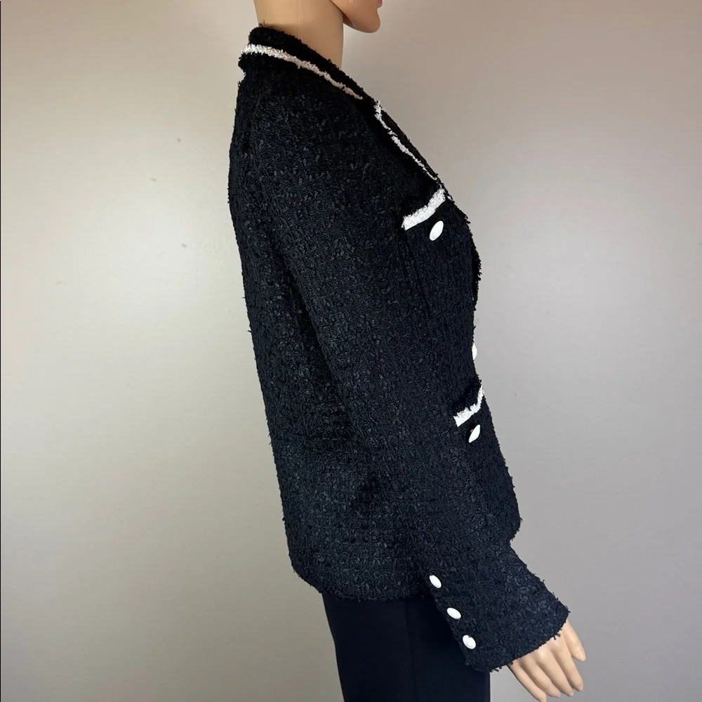 L'Agence Alectra Black and White Tweed Jacket NWT